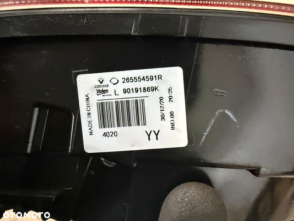 RENAULT KOLEOS II LIFT 20- LAMPA LEWA TYLNA 265551213R 265554591R KOMPLET - 10