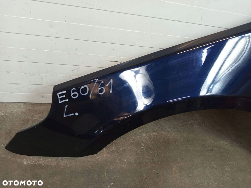 BŁOTNIK LEWY PRZÓD LEWY PRZEDNI BMW 5 E60 E61 CARBON SCHWARZ 416/9 - 3