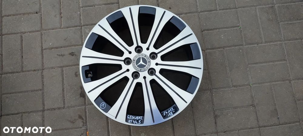 FELGI ALUMINIOWE 5x112 6.5Jx18 CALI ET 44,5 fi 66.6 A243401000 MERCEDES EQA EQB I INNE KOMPLET 4 SZTUKI - 2