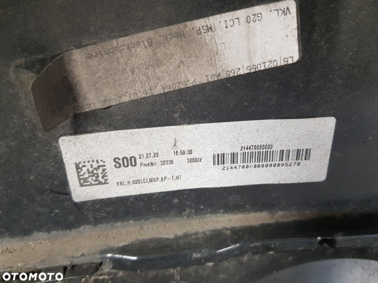 ŁADNY ZDERZAK SPOILER TYLNY BMW 3 G20 LCI LIFT SEDAN 22-25 M-PAKIET TYŁ 6XPDC 8085480 - 11