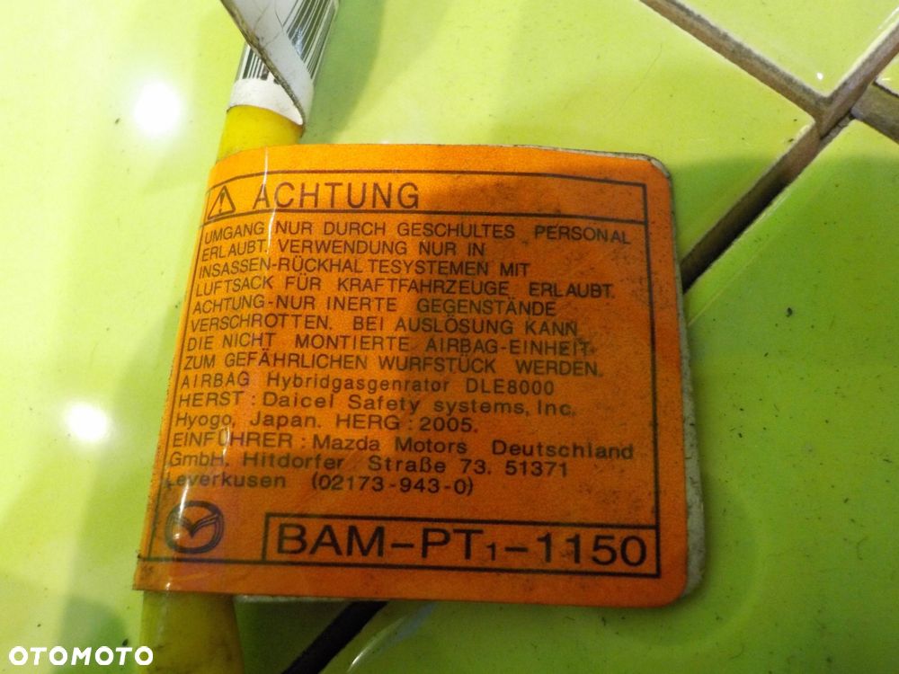 MAZDA MX-5 III 06r 2D AIRBAG poduszka fotela prawa przod - 12