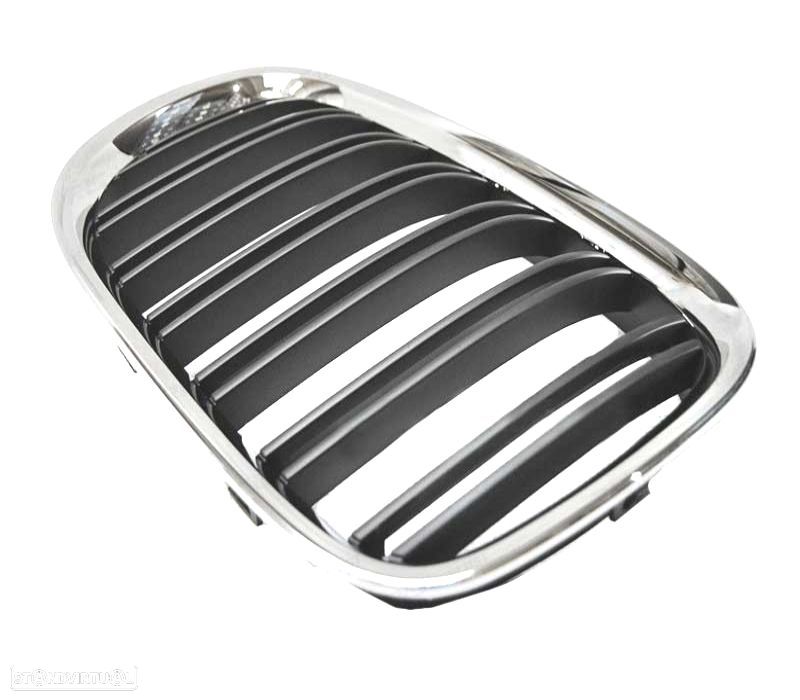 GRELHA FRONTAL BMW SERIE 7 F01 LOOK M CROMADO - 2