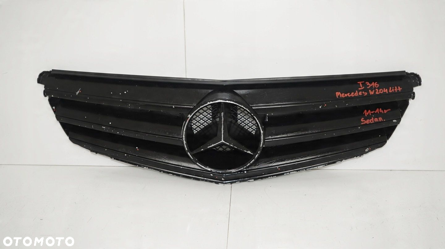 GRILL ATRAPA ZDERZAKA MERCEDES W204 LIFT 11-14R - 2