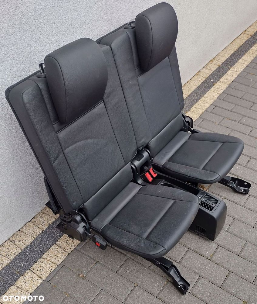 bmw x5 e70 lift 10-13 kanapa fotele trzeci rząd czarna skóra - 4
