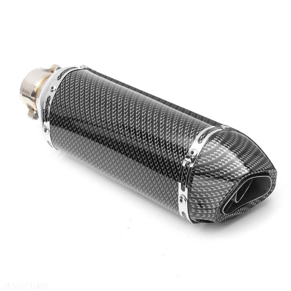 Toba Ornament Esapament Motocicleta / ATV Universala, 38-51mm, Carbon - 2
