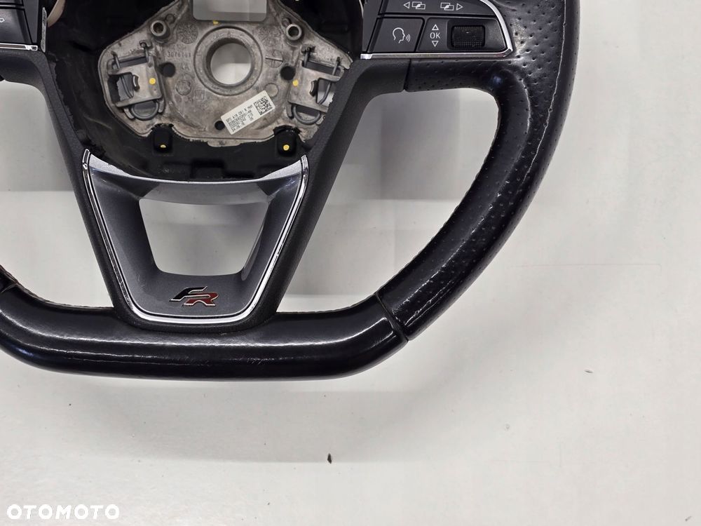 SEAT LEON III FR 15R KIEROWNICA SKÓRZANA MULTIFUNKCJA 5F0419091R - 5