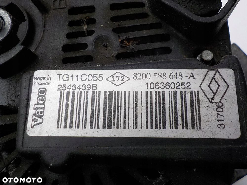 RENAULT SCENIC III 1.6 16V B ALTERNATOR 8200588648 - 3