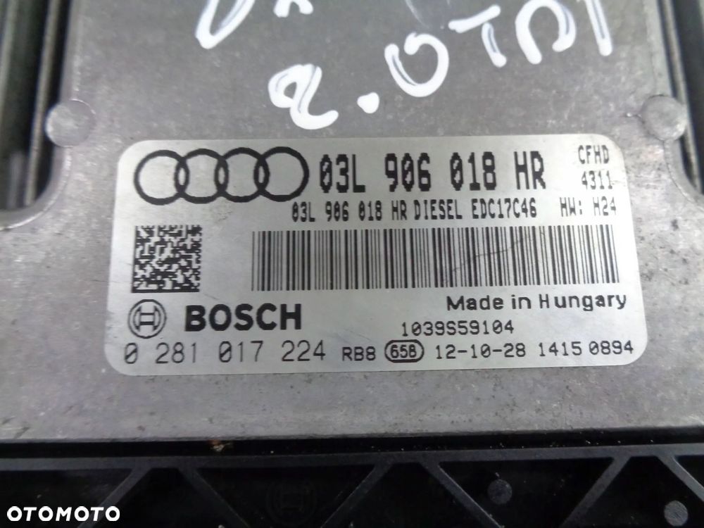 audi a1 8x 2.0 tdi cfh komputer sterownik silnika - 2