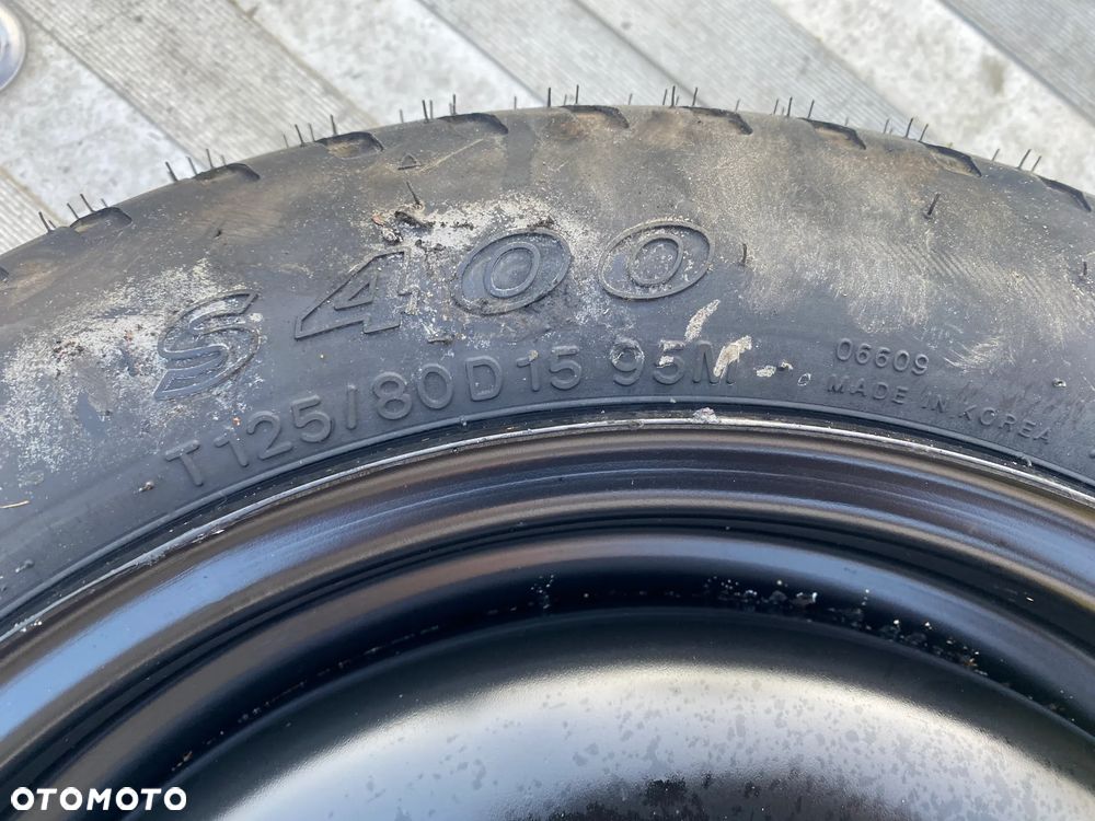 KOŁO ZAPASOWE ZAPAS DOJAZDÓWKA HYUNDAI KIA 125/80D15 529101H900 HANKOOK - 5