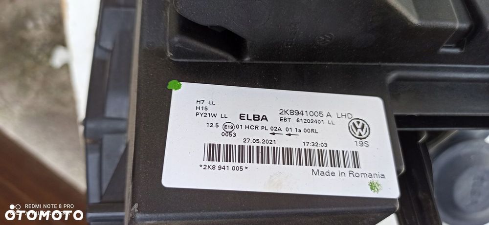 VW CADDY V 2K8 21- LAMPA LEWY PRZÓD 2K8941005A EU - 12