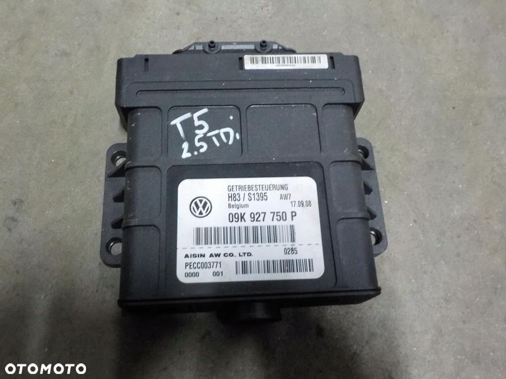 VW T5 STEROWNIK MODUŁ SKRZYNI BIEGÓW AUTOMAT 09K927750P - 1