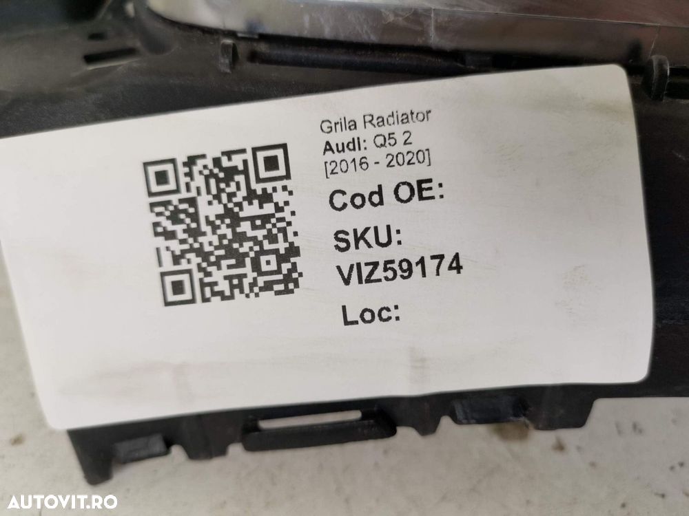 Grila Radiator Audi Q5 2 2016 2017 2018 2019 2020 Originala Avariata - 8