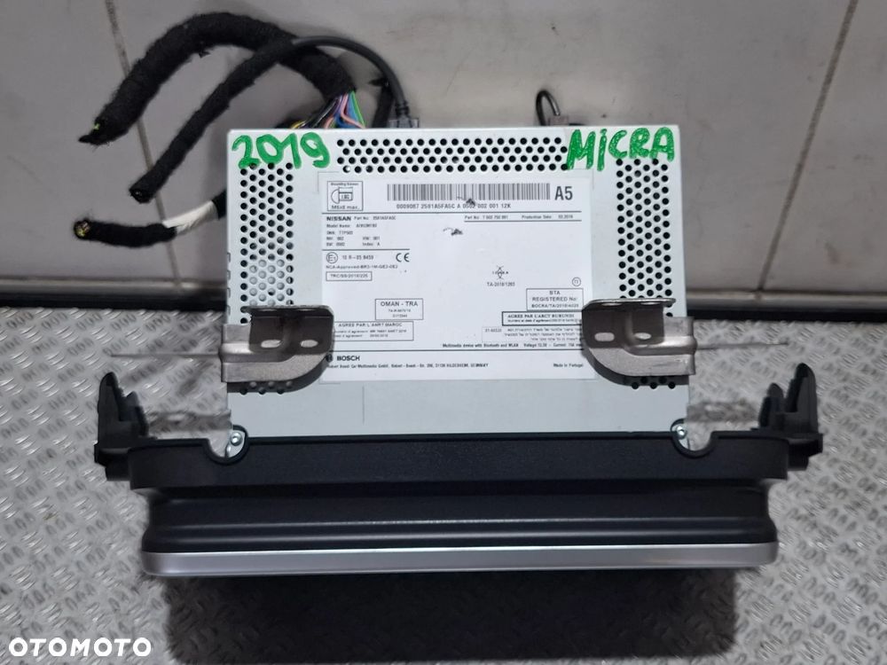 Radio fabryczne Nissan Micra V K14 1,0 2019 rok nr 2591A5FA5C - 3