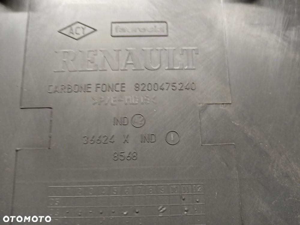 Osłona obudowa licznika zegarów daszek Renault Clio III 8200475240 - 4