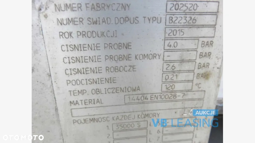 Ackermann VAN HOOL 3 AXLE SEMI TRAILER cysterna do przewozu materiałów niebezpiecznych - 10