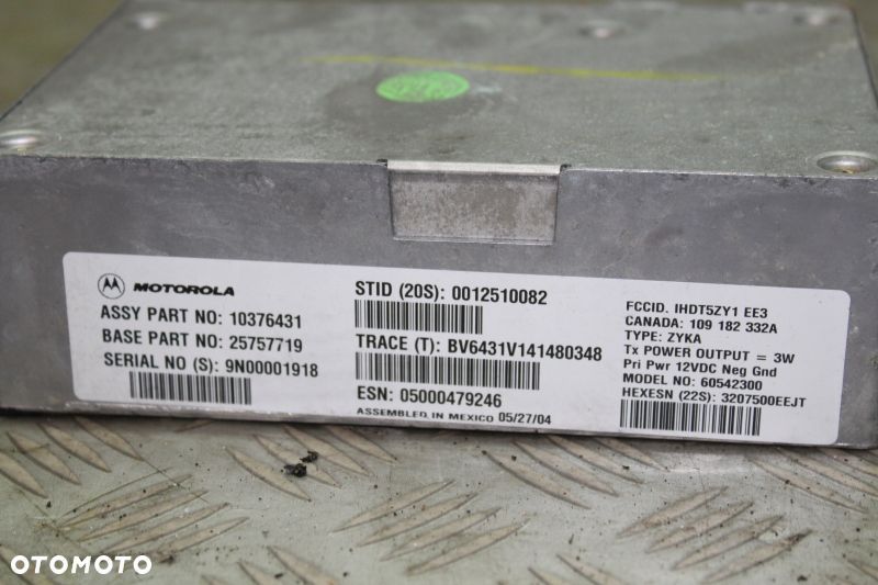 Moduł KOMFORTU sterownik Cadillac STS 2004 – 2011 10376431 - 2