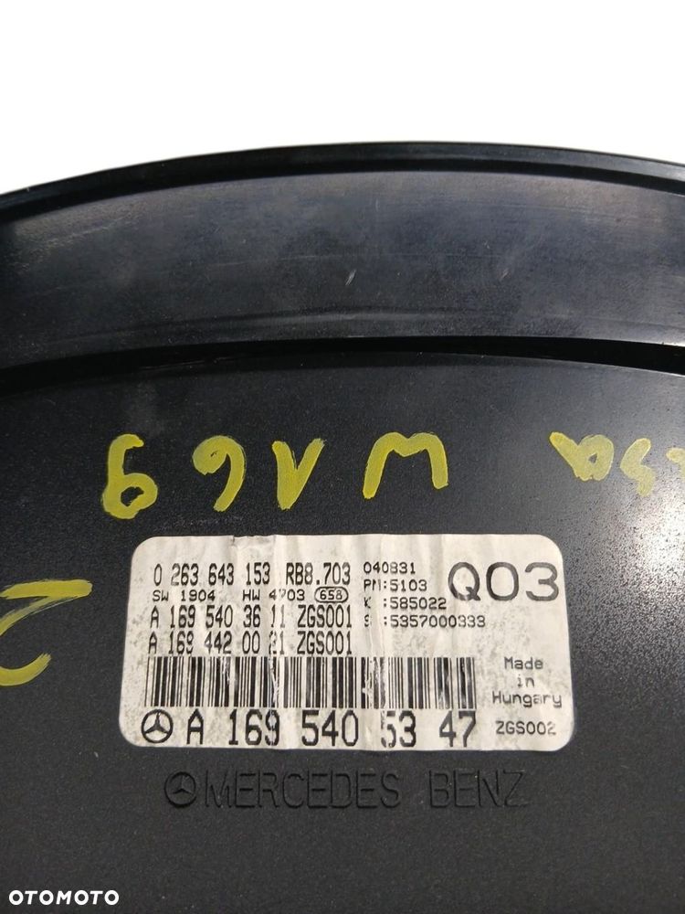 LICZNIK W169 2.0 CDI A1695405347 A1695403611 A1694420021 0263643153 - 4