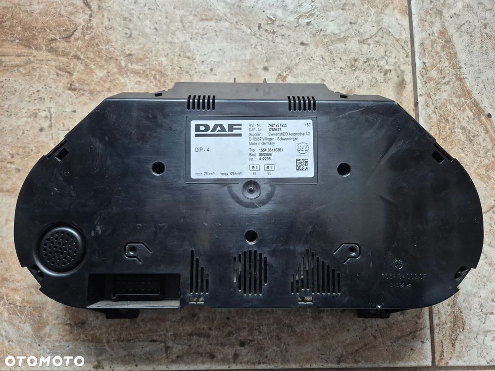 LICZNIK ZEGARY DESKA WYŚWIETLACZ DAF LF 45 55 EURO 5 1789476 - 2