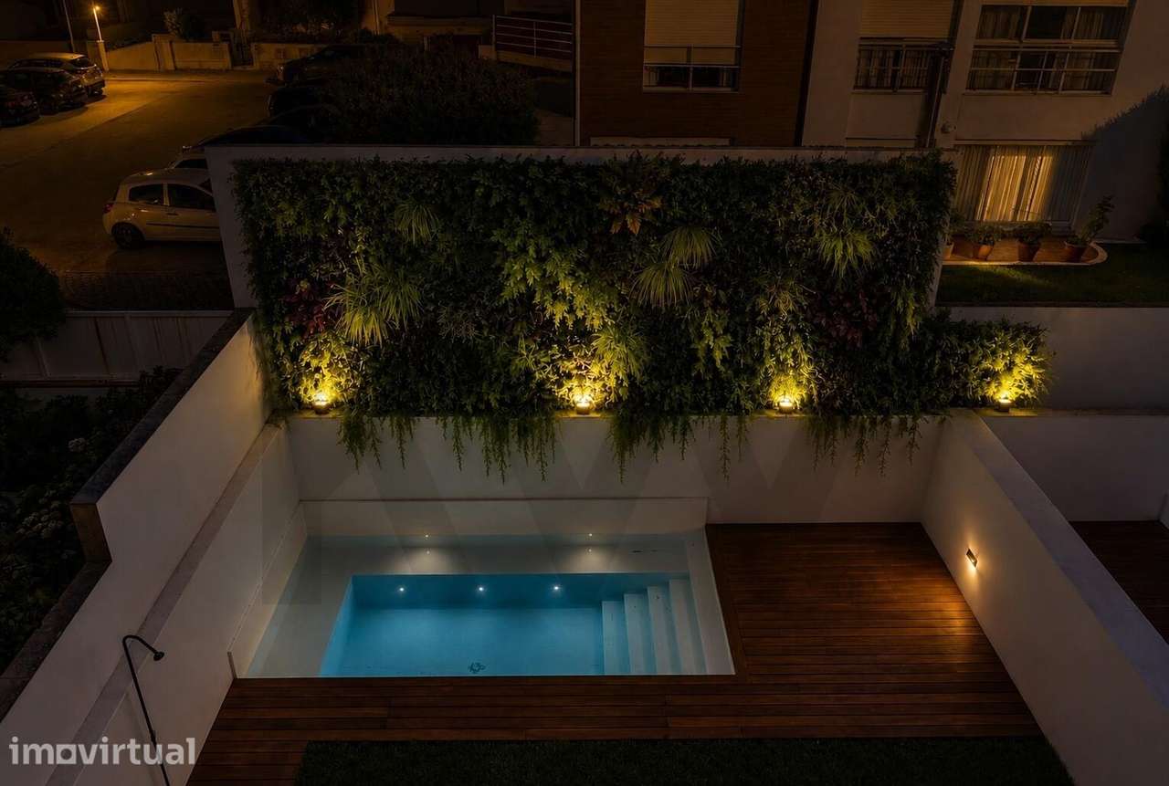VENDA DE ELEGANTE MORADIA T4 COM GARAGEM, ELEVADOR, JARDIM E PISCINA E - Grande imagem: 5/48