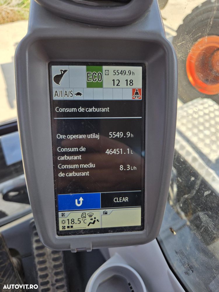 Hitachi ZX140W-6, 2019, 5.549h, 17.1t, cupa NOUA 1,3m latime, LAMA+CALE, consum mediu 8,3l/h, revizii efectuate, Ad sapare 6m, ridica 7t, avertizare antirasturnare, inst picon si inst rotire pe brate, STARE FOARTE BUNA, posibil leasing,PROMOTIE 89.900Eur+Tva - 35