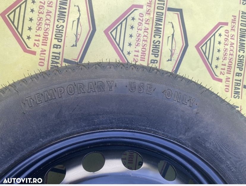 Roata rezerva  ingusta slim compatibila BMW F40 seria 1 125 90 R 16 - 6