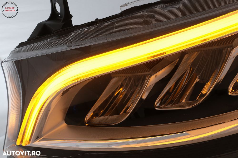 Faruri Full LED Mercedes Sprinter W907 Halogen (2019-2023) Negru- livrare gratuita - 12