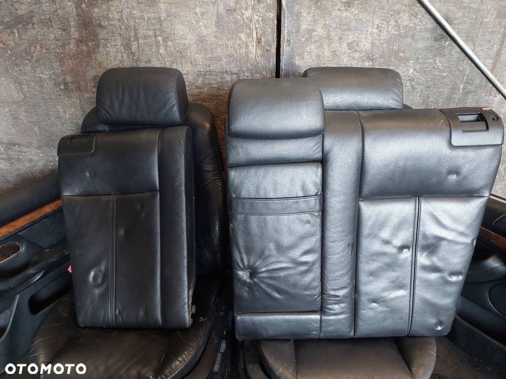FOTELE KOMPLET LEWY PRAWY KANAPA TYŁ + BOCZKI BMW E39 SEDAN SKÓRA KOMFORTY - 5