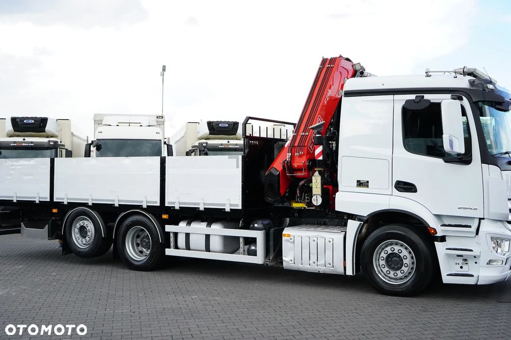 Mercedes-Benz ACTROS / 2543 / 6 X 2 / SKRZYNIOWY + HDS / FASSI F 295 / WYS. 16,5 M / PILOT / OŚ SKRETNA - 17