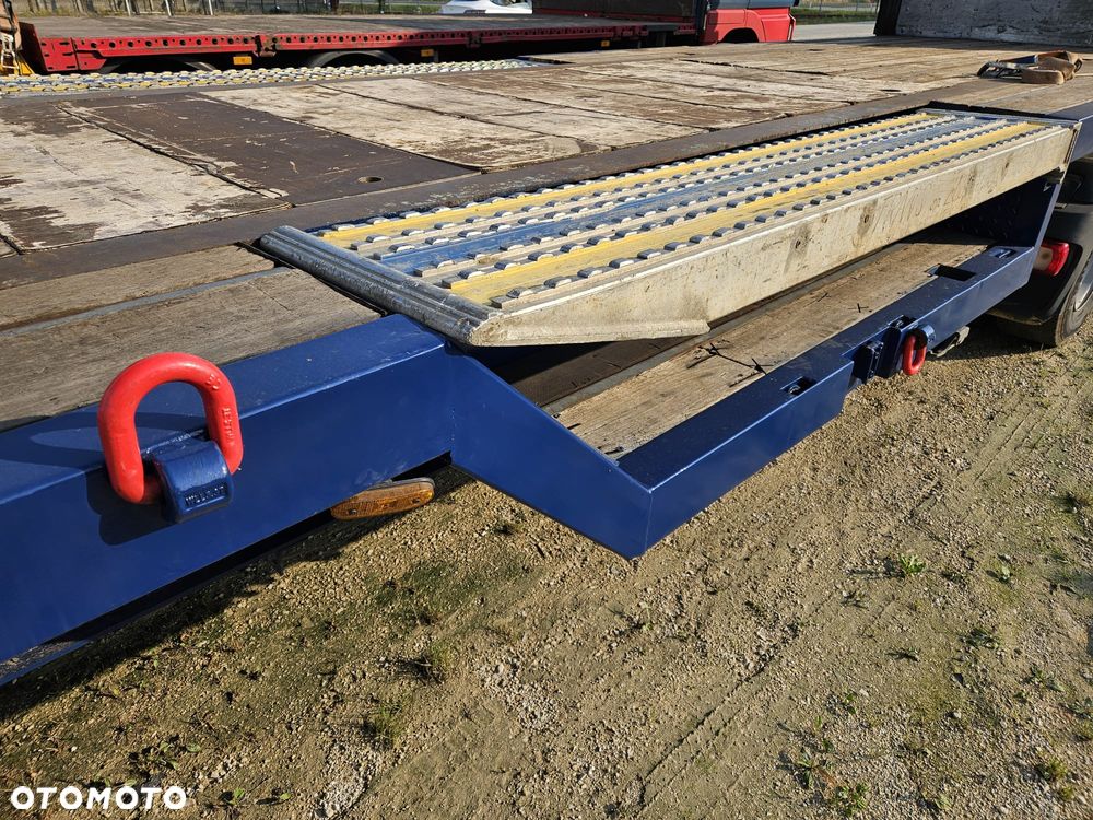 Lag platforma niskopodwoziowa zagłębienia na kombajn, ładowarkę, dźwig, ciągnik siodłowy, 13,5m pokładu - 11