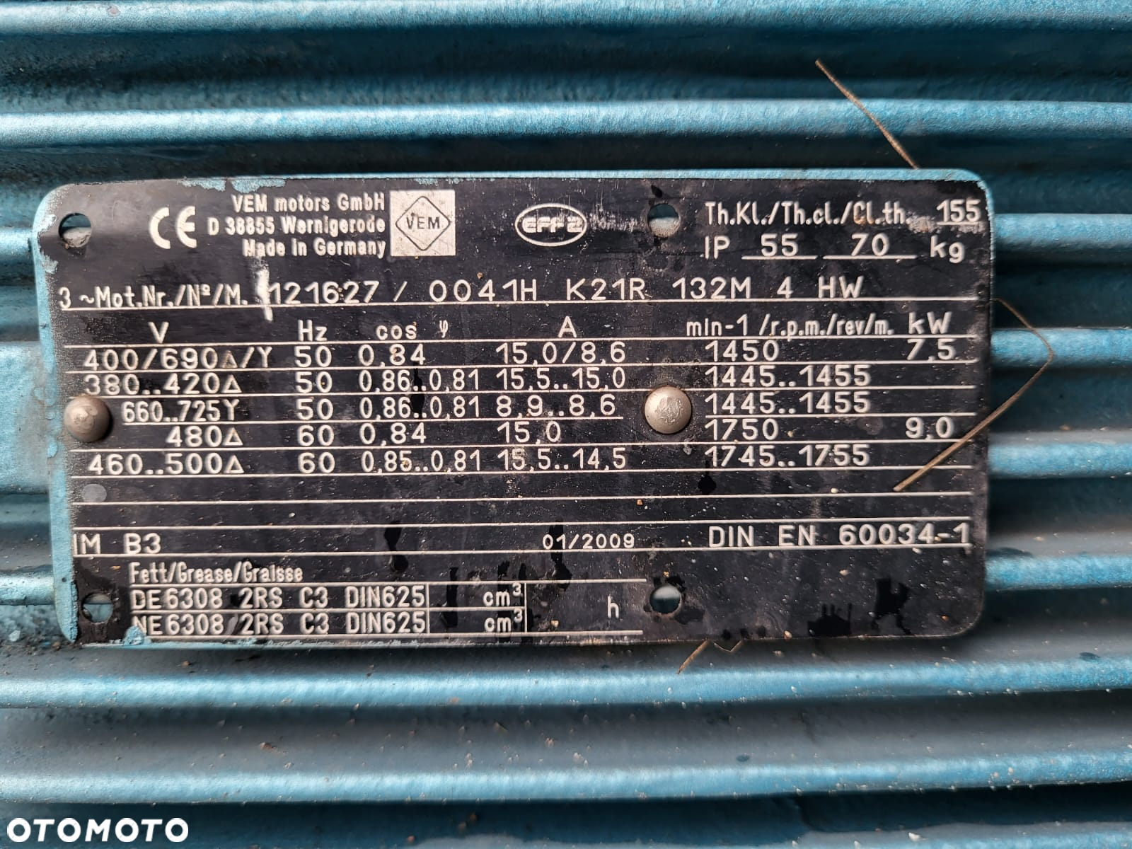 SILNIK ELEKTRYCZNY 7,5kW - 3