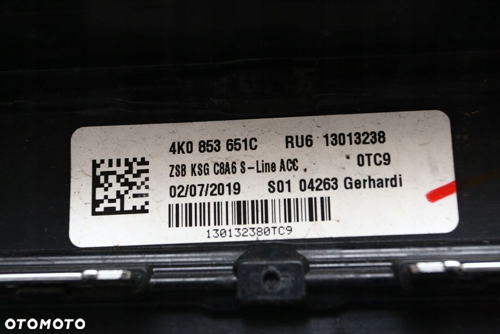 Atrapa Grill Audi A6 C8 4K0 4K0853651 - 12