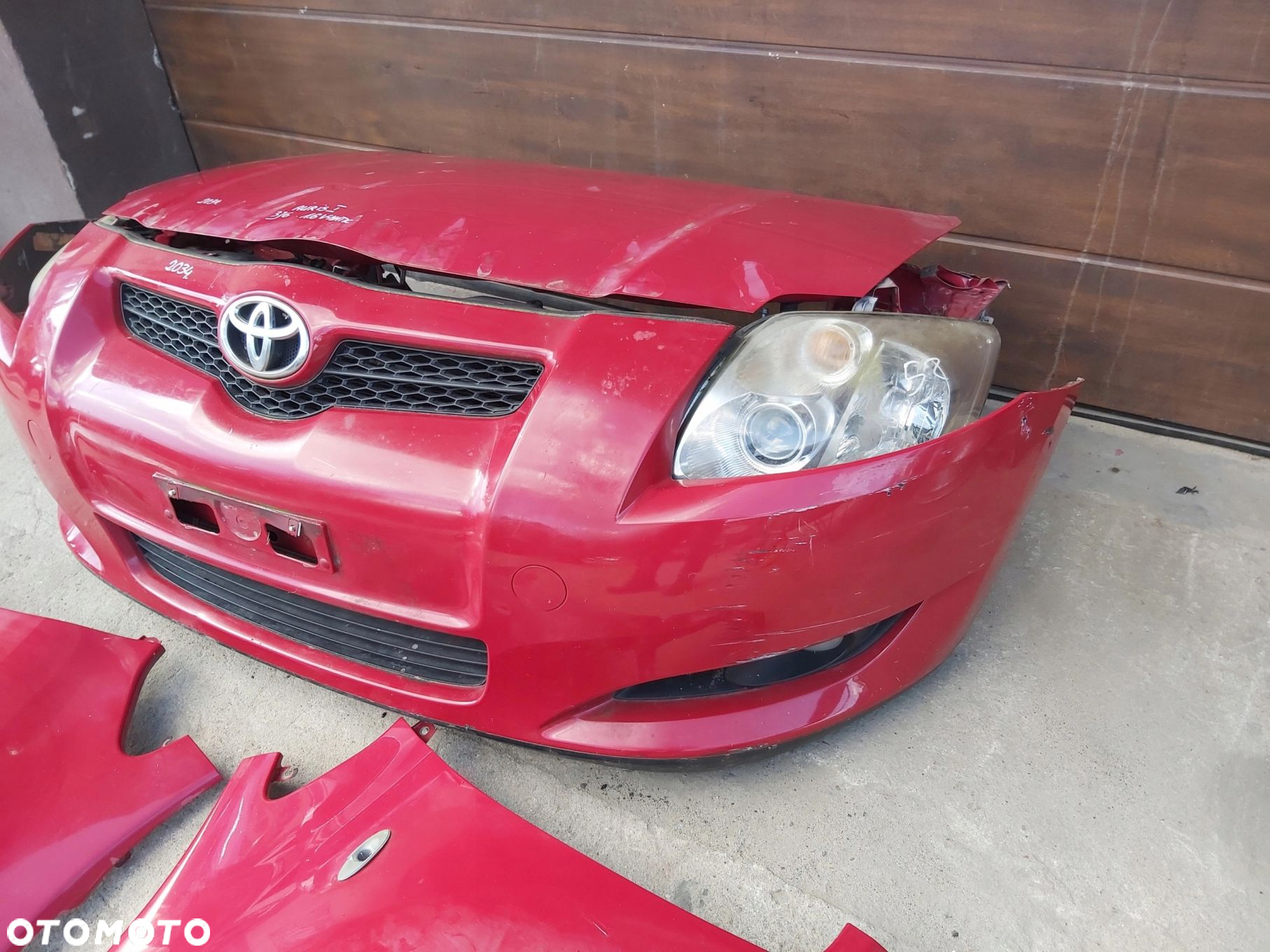 Toyota Auris I kompletny przód zderzak maska 3j6 - 2