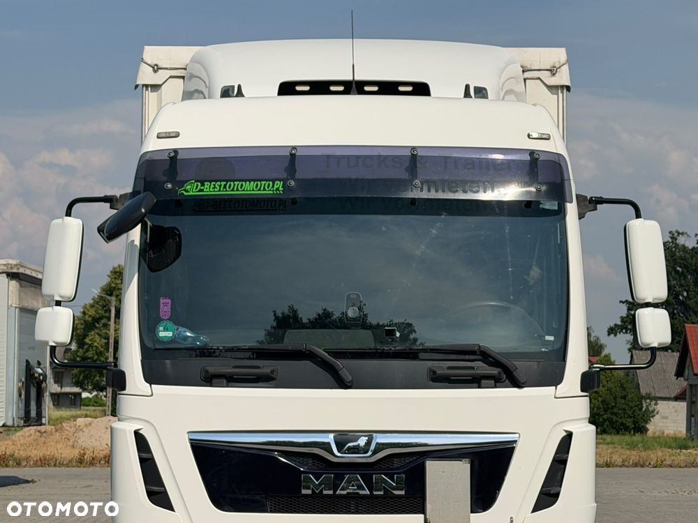 MAN TGM 15.290 / BURTO - FIRANKA / WINDA / 370 TYŚ KM / ŁADOWNOŚĆ 8 120 KG / 1 REJ. 2019 ROK / 18 EUROPALET / ZSUWANY DACH / SPROWADZONY / SYPIALKA / EURO 6 - 11