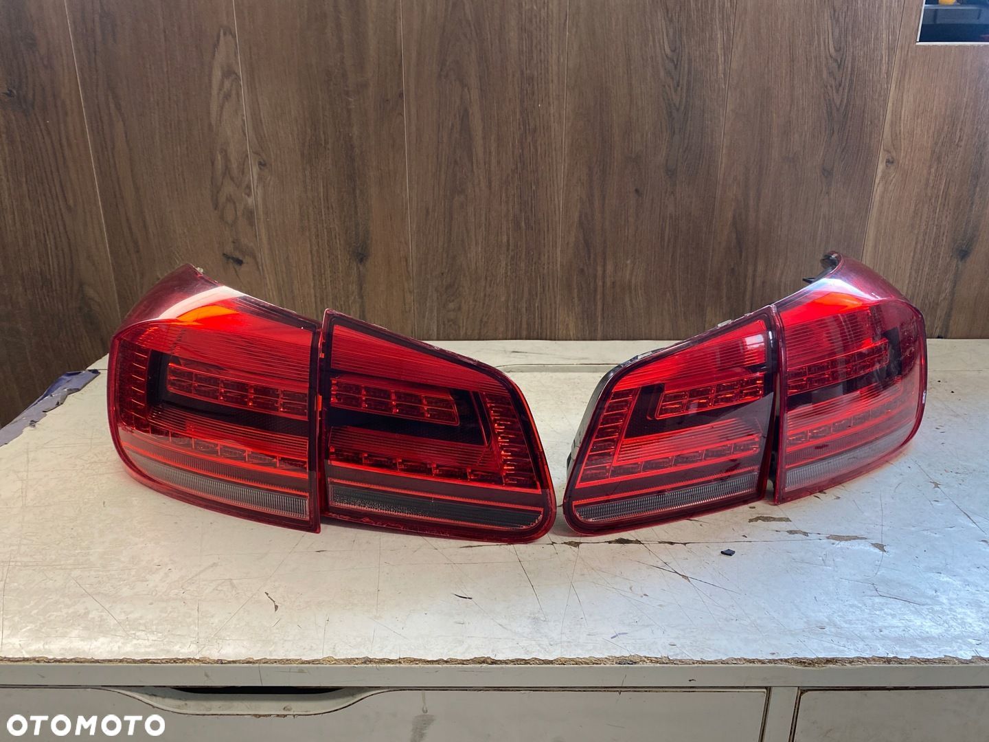 VW TIGUAN I LIFT R-LINE LAMPY TYŁ KOMPLET LED - 1