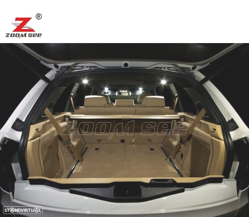 KIT 20 LÂMPADAS LED INTERIOR BMW X6 E71 E72 M 2008 - 2014 - 5