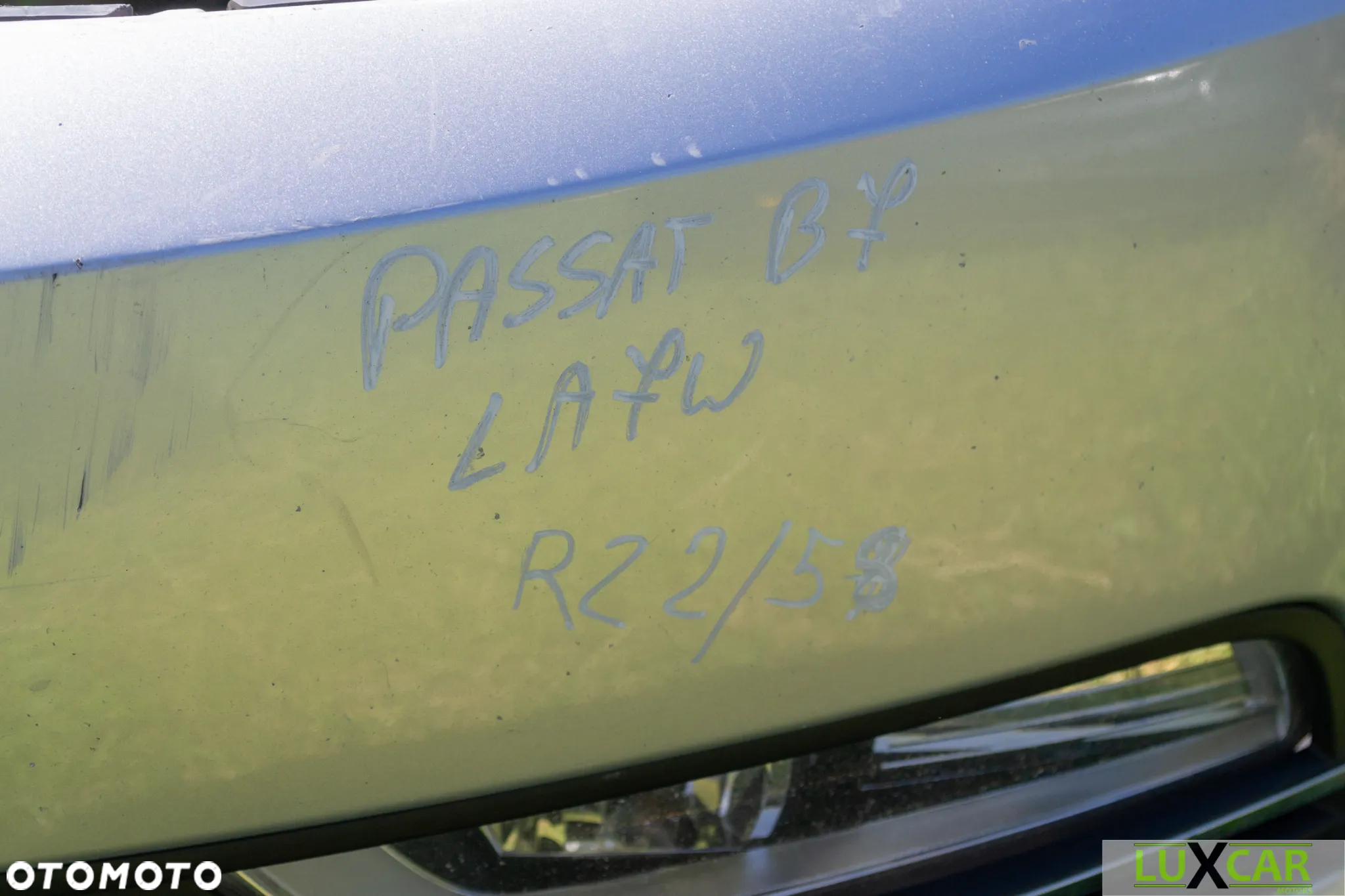 VW PASSAT B7 ZDERZAK PRZÓD PRZEDNI SREBRNY LA7W GORLICE RZ2/58 - 3