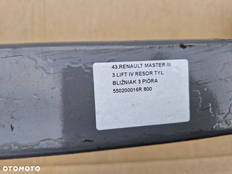 renault master iii 3 lift iv resor tył bliźniak 3 pióra 5502000016r - 3