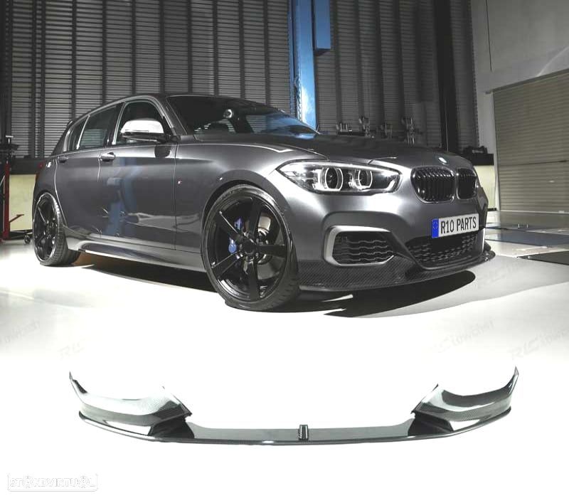 SPOILER LIP FRONTAL BMW F20 F21 15-19 LOOK M PERFORMANCE CARBONO - 1