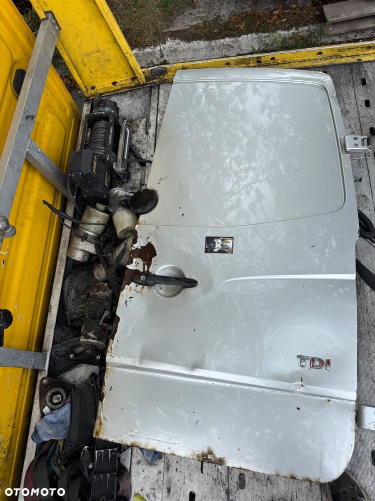 Volkswagen Crafter drzwi boczne tylnie niskie boczne prawe lewe z szybą srebrne srebrny - 12