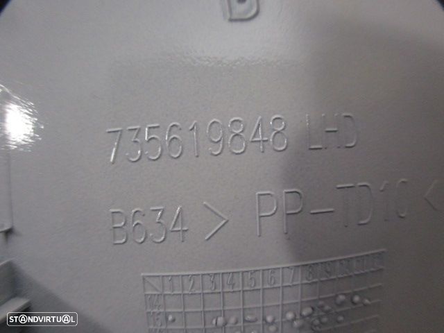 Grelha Friso 735658196 735619848 FIAT  500 2 FASE 2 2017 1.2I 69CV 3P BRANCO MEIO GRE PAINEL CENTRAL - 4