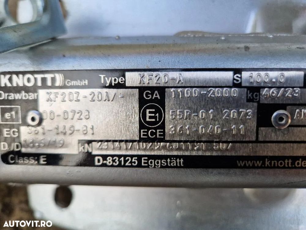 Dispozitiv inertial de franare KNOTT KF20-A 2000 KG - 2