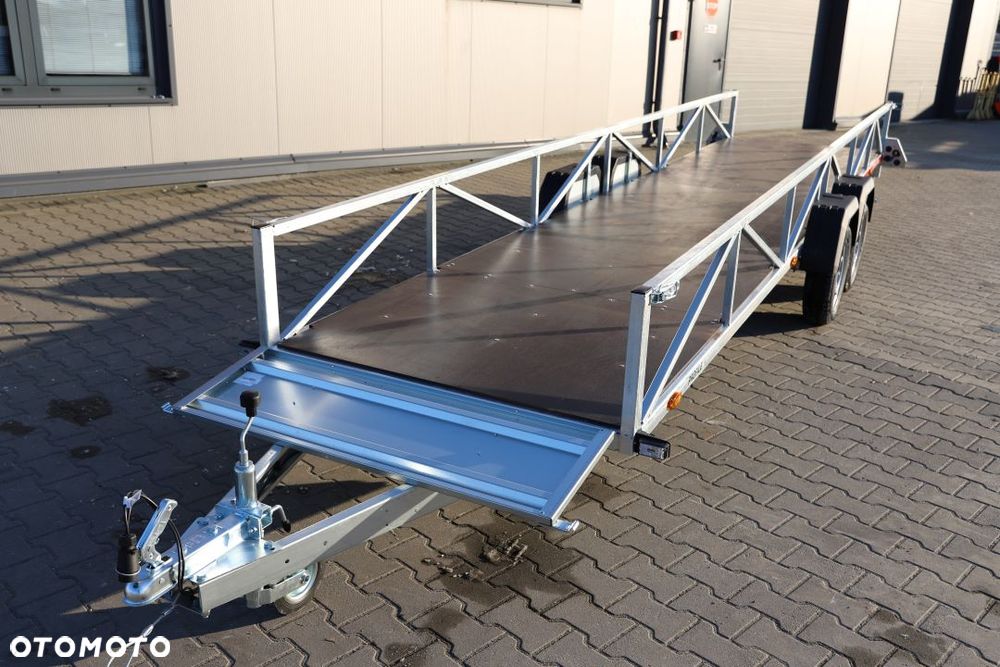 TEMARED Przyczepa dłużycowa 606x122x40cm Podłoga sklejka, 2 osie DMC 750kg - 11