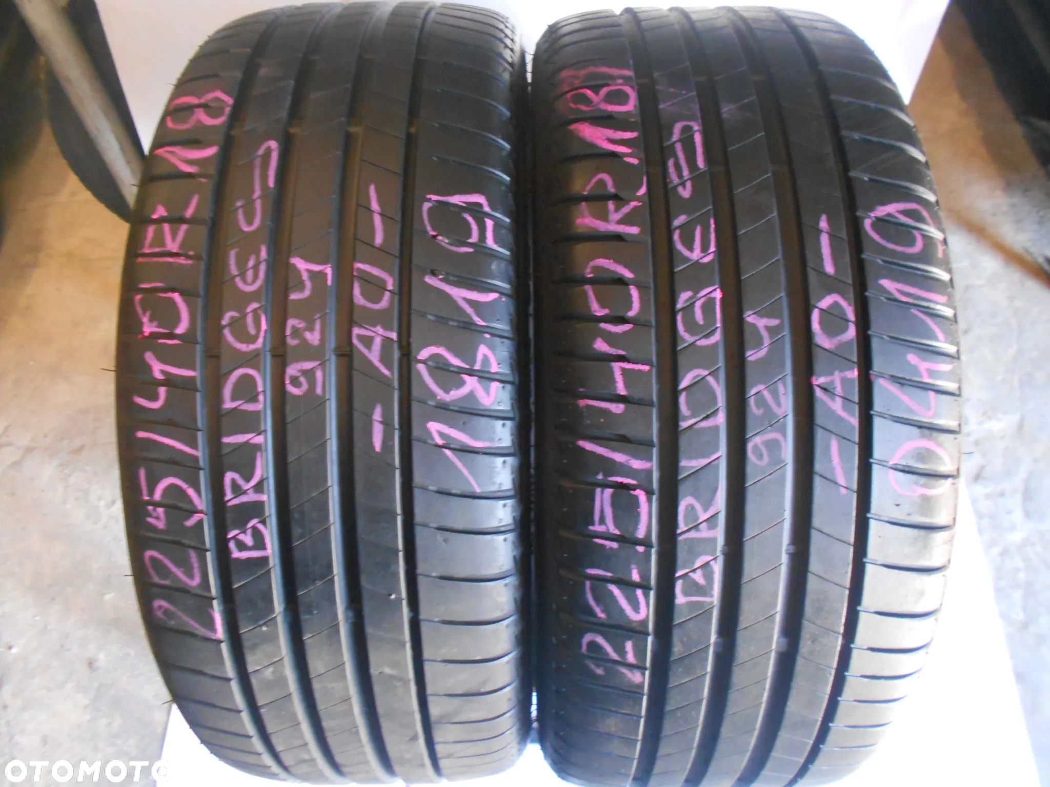 OPONY 225/40R18 BRIDGESTONE TURANZA T005 AO DOT 1819 7.2MM - 1