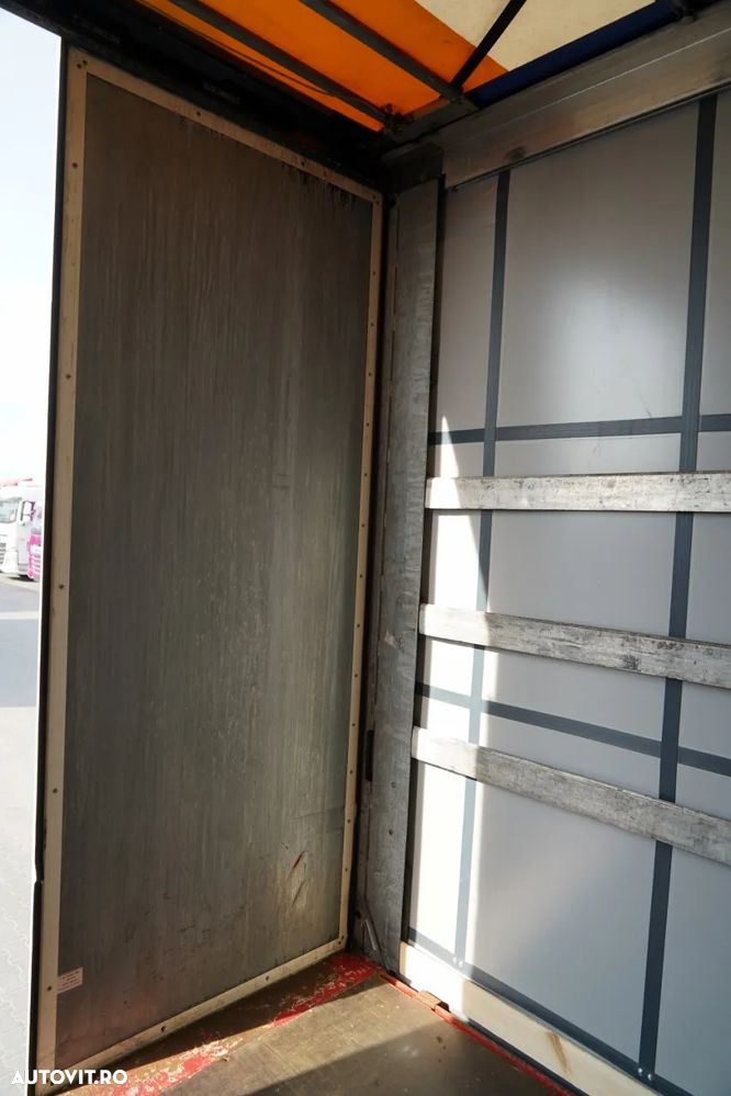Fliegl MEGA CORTINĂ / REMORCA DIN OȚEL - 7 M / ACOPERIȘ CULISANT / PLATĂ JOSĂ - 21