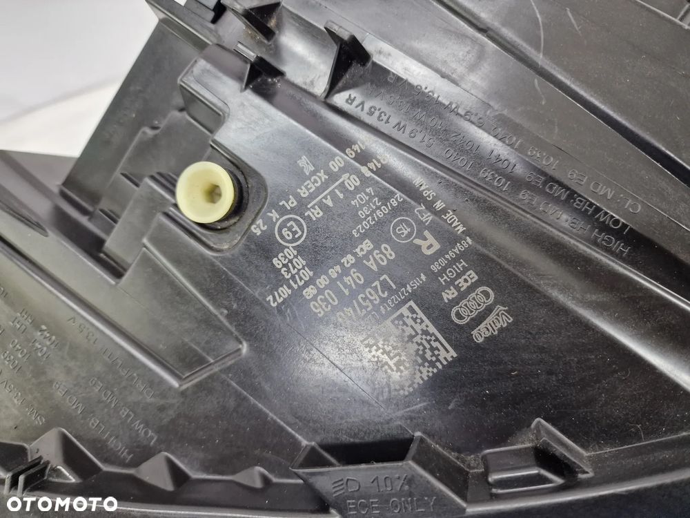 AUDI Q4 E-TRON 89A PRAWA LAMPA PRZEDNIA PRZÓD FULL LED MATRIX , NR 89A941036 , NR AUKCJI LA571 - 13