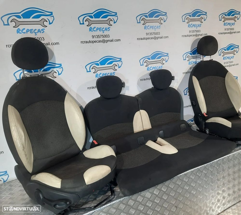 BANCOS FRENTE FRONTAL TRASEIRO TRÁS MINI ONE COOPER D S R56 TECIDO PELE AIRBAG ORIGINAL - 5