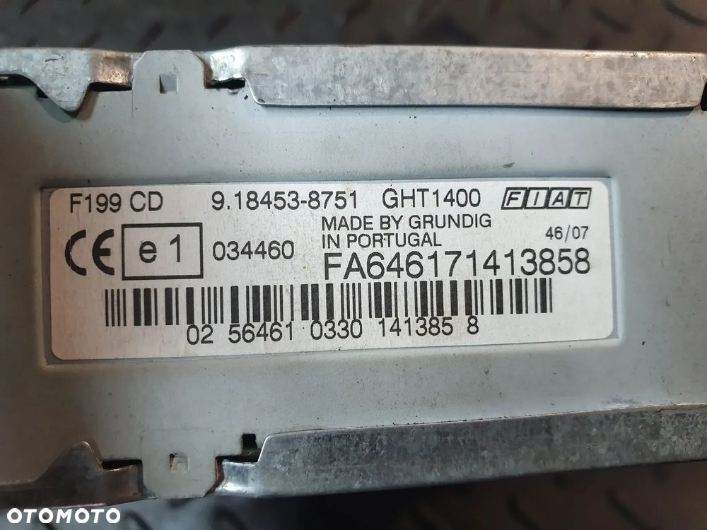 RADIO CD FIAT GRANDE PUNTO 735446970  + KOD - 5