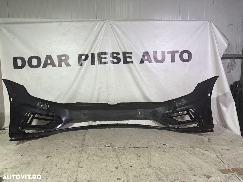 Bara fata VW Golf 7 VII, facelift, R-Line, 2017, 2018, 2019, 2020, cod origine OE 5G0807221LR, cu gauri pentru spalatori faruri si senzori de parcare (6). - 8