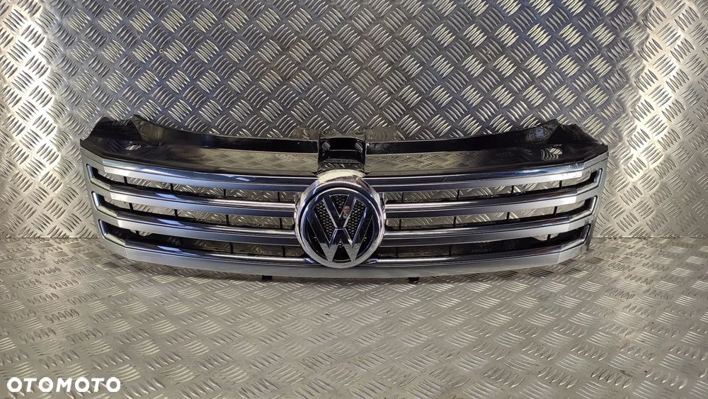 VW PHAETON 12R GRILL GRIL ATRAPA ZNACZEK CHROM 3D0853651 AG - 1