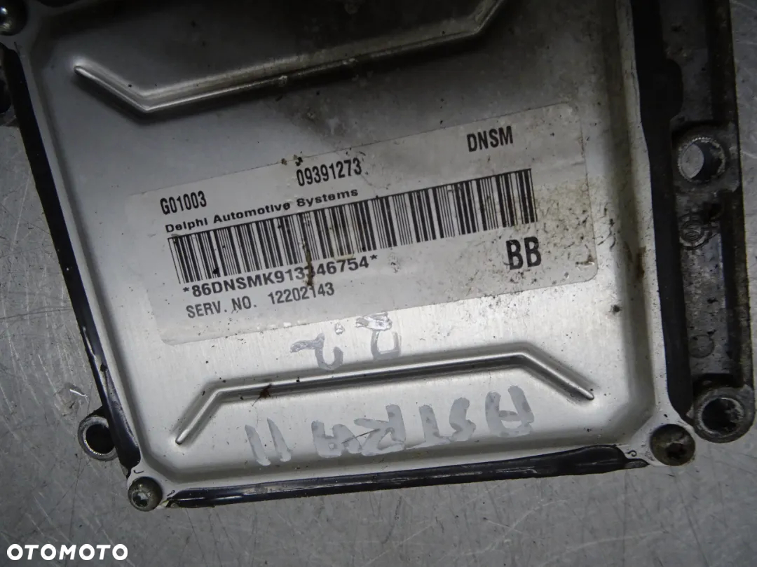 OPEL ASTRA II BERTONE  2.2B KOMPUTER STEROWNIK SILNIKA 09391273 12202143 - 2